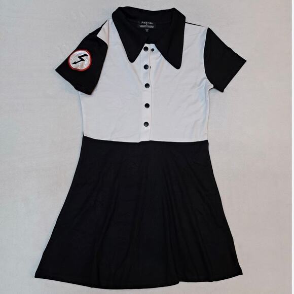 Dolls Kill (K) Marilyn Manson Unreleased Collab Skater Dress Sz 2X Goth Cosplay - Picture 1 of 7